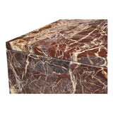 Rosa Rosso Levanto Marble Coffee Table by MOES at Eve Furniture