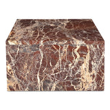 Rosa Rosso Levanto Marble Coffee Table by MOES at Eve Furniture