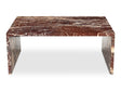 Rosa Rosso Levanto Marble Coffee Table by MOES at Eve Furniture
