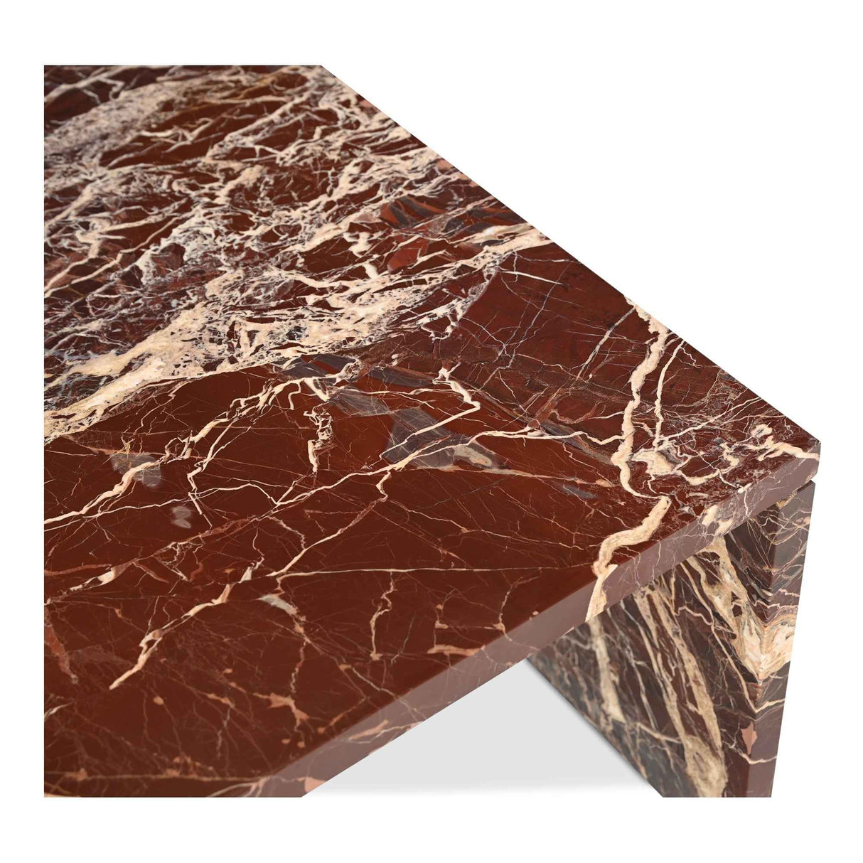 Rosa Rosso Levanto Marble Coffee Table