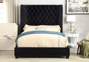 Rosabelle Black King Bed by Furniture of America at Eve Furniture