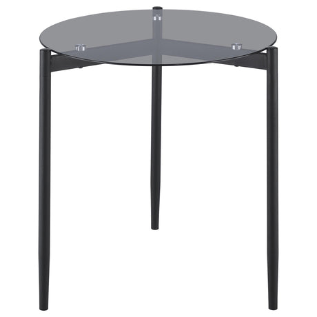 Rosalie Gray 2-Piece Round Coffee and End Table Set by Coaster at Eve Furniture