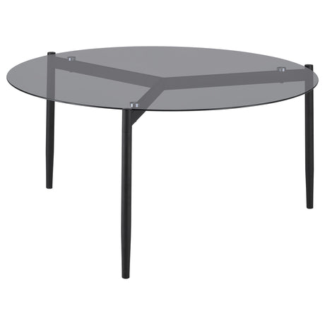 Rosalie Gray 2-Piece Round Coffee and End Table Set by Coaster at Eve Furniture