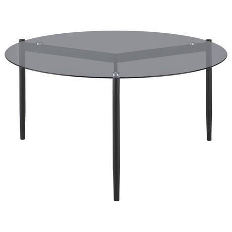 Rosalie Gray 3-Piece Round Coffee and End Table Set by Coaster at Eve Furniture