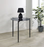 Rosalie Sandy Black Round Smoked Glass Top End Table by Coaster at Eve Furniture