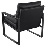 Rosalind Black and Gunmetal Upholstered Track Arms Accent Chair by Coaster at Eve Furniture