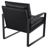 Rosalind Black and Gunmetal Upholstered Track Arms Accent Chair by Coaster at Eve Furniture