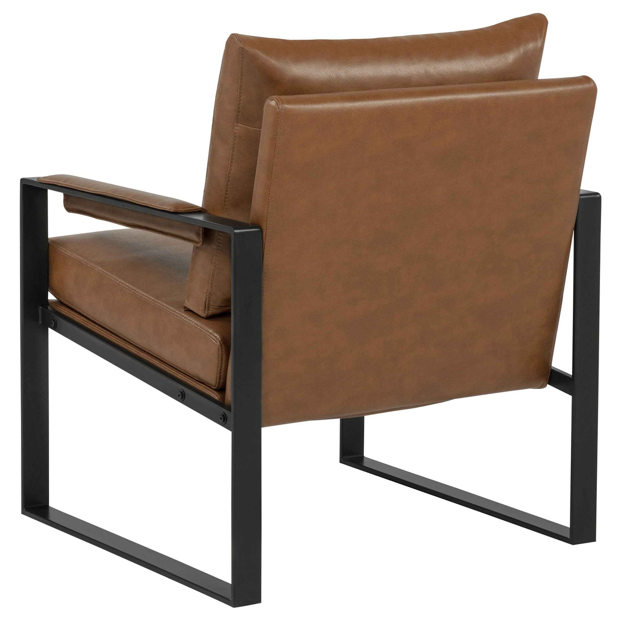 Rosalind Brown Upholstered Track Arm Accent Chair by Coaster at Eve Furniture
