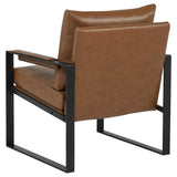 Rosalind Brown Upholstered Track Arm Accent Chair by Coaster at Eve Furniture