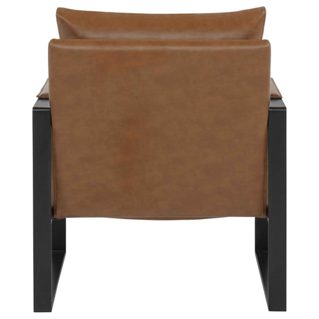 Rosalind Brown Upholstered Track Arm Accent Chair by Coaster at Eve Furniture