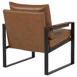 Rosalind Brown Upholstered Track Arm Accent Chair by Coaster at Eve Furniture