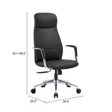Rosalind Office Chair Black by Zuomod at Eve Furniture