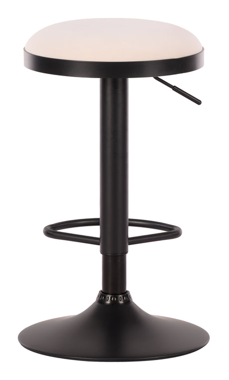 Rosco White Barstool (Set of 2) by Zuomod at Eve Furniture