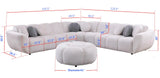 Rose Black 3-Piece Sectional by New Era Innovations at Eve Furniture