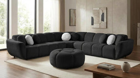 Rose Black 3-Piece Sectional by New Era Innovations at Eve Furniture