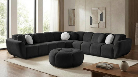 Rose Black 3-Piece Sectional by New Era Innovations at Eve Furniture