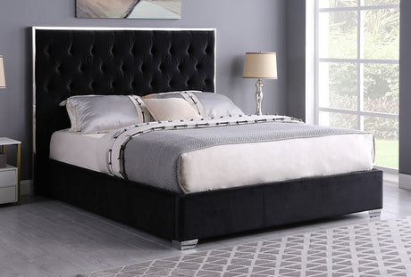 Rose Black 55"H King Platform Bed by New Era Innovations at Eve Furniture