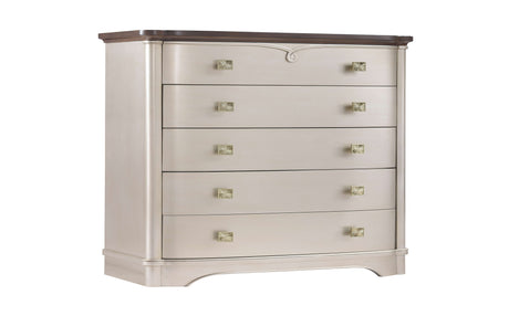 Rose Champagne Bedroom Set by Cosmos Furniture at Eve Furniture