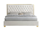 Rose Cream Queen Platform Bed by New Era Innovations at Eve Furniture