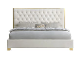 Rose Cream Queen Platform Bed by New Era Innovations at Eve Furniture
