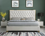 Rose Cream Queen Platform Bed by New Era Innovations at Eve Furniture