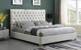 Rose Cream Queen Platform Bed by New Era Innovations at Eve Furniture