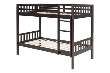 Rose Twin/Twin Bunk Bed Espresso by Happy Homes at Eve Furniture