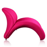Rosebud Accent Chair in Fuchsia by Manhattan Comfort at Eve Furniture