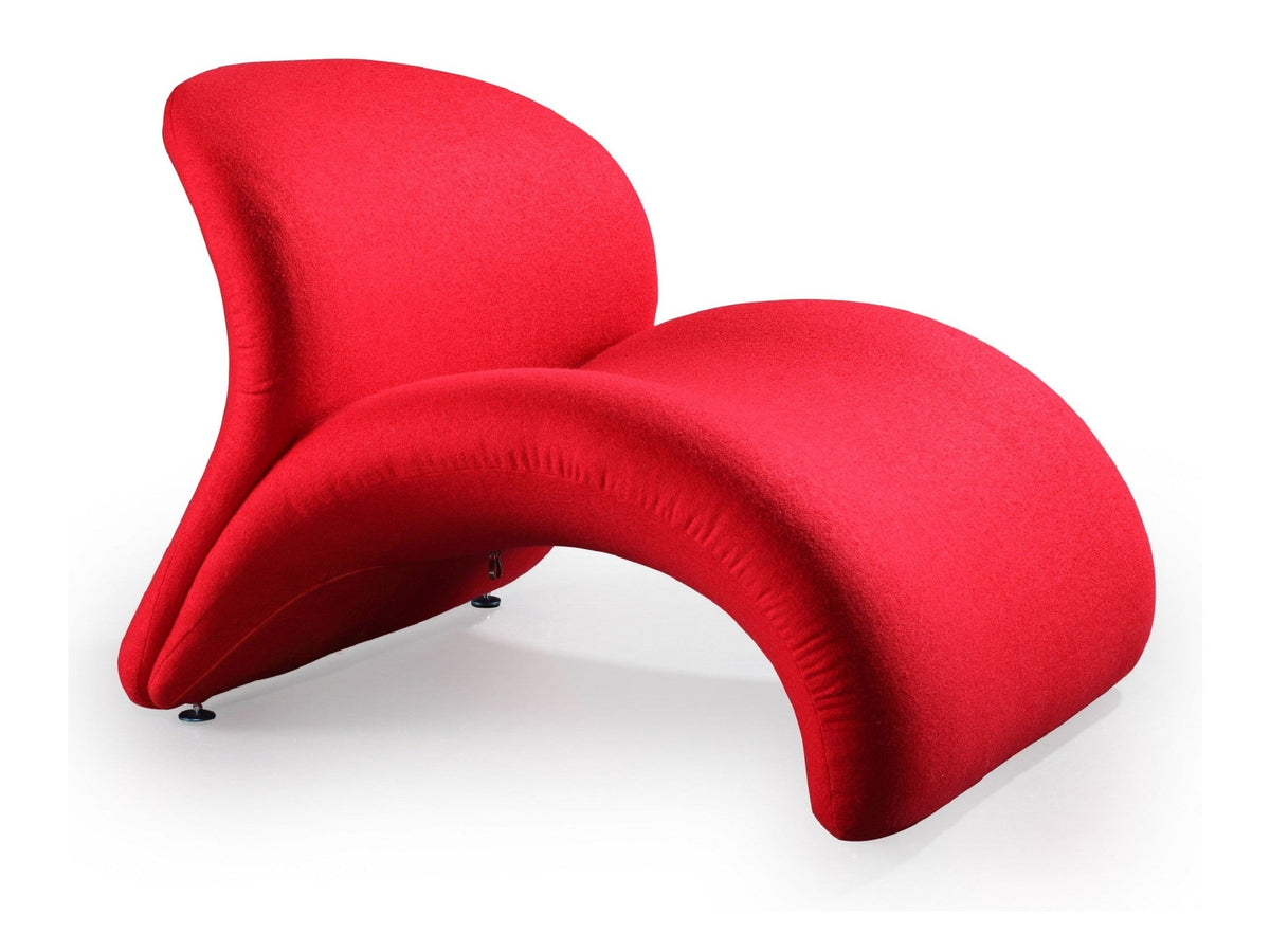 Rosebud Accent Chair in Red by Manhattan Comfort at Eve Furniture