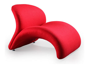 Rosebud Accent Chair in Red by Manhattan Comfort at Eve Furniture