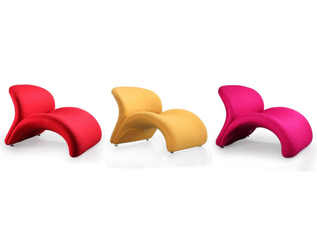 Rosebud Multi Colored Accent Chair in Red, Fuchsia Pink and Yellow (set of 3) by Manhattan Comfort at Eve Furniture