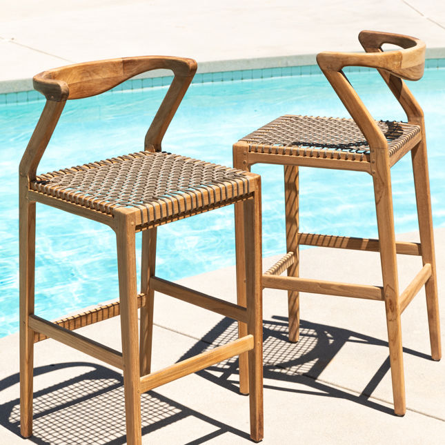 Rosel Outdoor Bar Stool by Dovetail at Eve Furniture