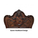 Roselli Dark Cherry 4-Piece Queen Bedroom Set by Furniture of America at Eve Furniture