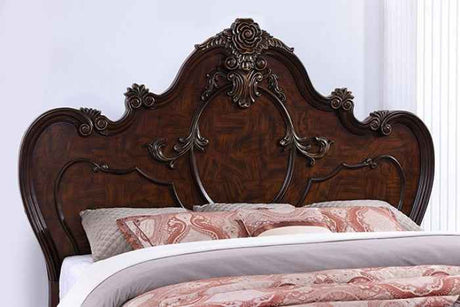 Roselli Dark Cherry 4-Piece Queen Bedroom Set by Furniture of America at Eve Furniture