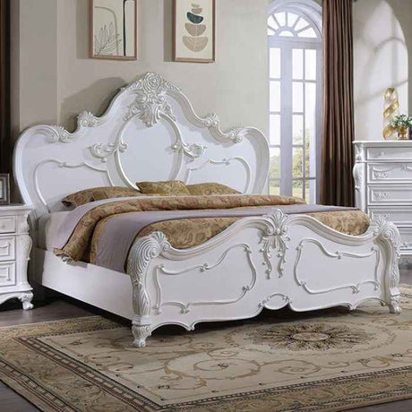 Roselli White 5-Piece Queen Bedroom Set by Furniture of America at Eve Furniture