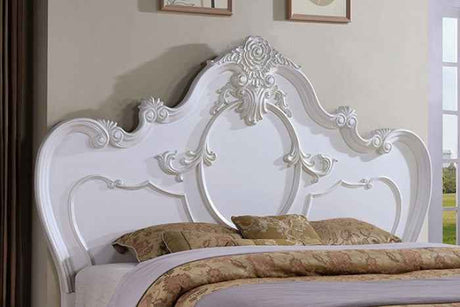 Roselli White 5-Piece Queen Bedroom Set by Furniture of America at Eve Furniture