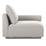 Rosello Light Grey Right Arm Facing Chair by MOES at Eve Furniture