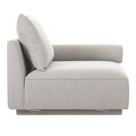 Rosello Light Grey Right Arm Facing Chair by MOES at Eve Furniture