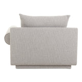 Rosello Light Grey Right Arm Facing Chair by MOES at Eve Furniture