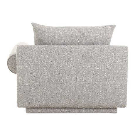 Rosello Light Grey Right Arm Facing Chair by MOES at Eve Furniture