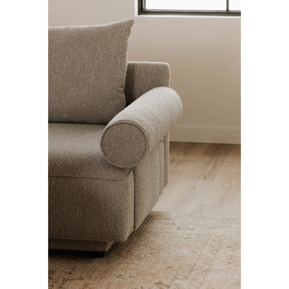 Rosello Light Grey Right Arm Facing Chair by MOES at Eve Furniture