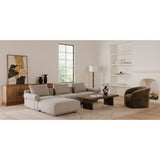Rosello Light Grey Right Arm Facing Chair by MOES at Eve Furniture