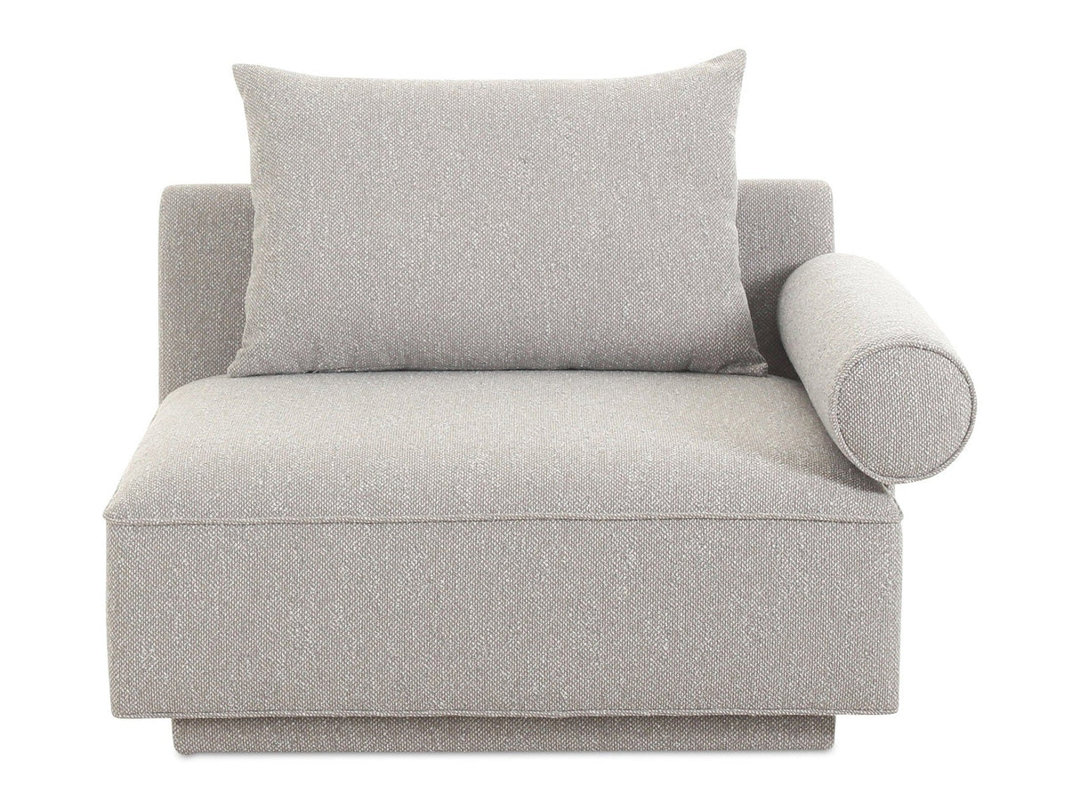 Rosello Light Grey Right Arm Facing Chair by MOES at Eve Furniture