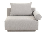 Rosello Light Grey Right Arm Facing Chair by MOES at Eve Furniture