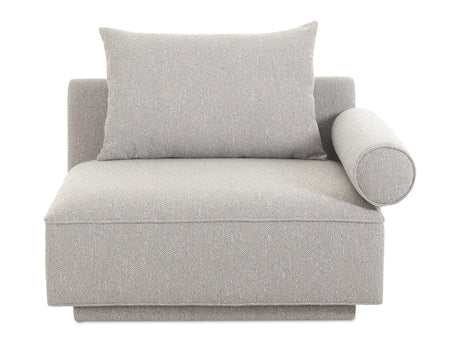 Rosello Light Grey Right Arm Facing Chair by MOES at Eve Furniture