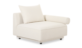 Rosello Right Arm Facing Chair - White by Moe's Home at Eve Furniture
