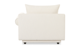 Rosello Right Arm Facing Chair - White by Moe's Home at Eve Furniture