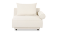 Rosello Right Arm Facing Chair - White by Moe's Home at Eve Furniture