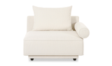 Rosello Right Arm Facing Chair - White by Moe's Home at Eve Furniture