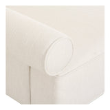 Rosello White Left Arm Facing Chair by MOES at Eve Furniture